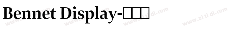 Bennet Display字体转换